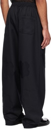 FORMA Black Flower Patch Oversize Trousers