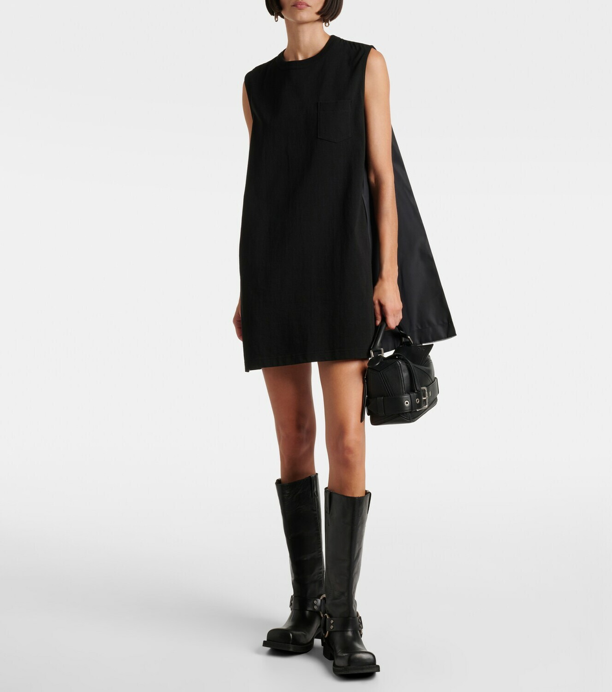 Sacai Paneled minidress