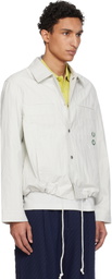 Craig Green Gray Fred Perry Edition Empty Quilted Overshirt
