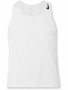 Nike Running - AeroSwift Slim-Fit Perforated Dri-FIT ADV Tank Top - White