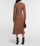 JW Anderson Padlock belted wool midi dress