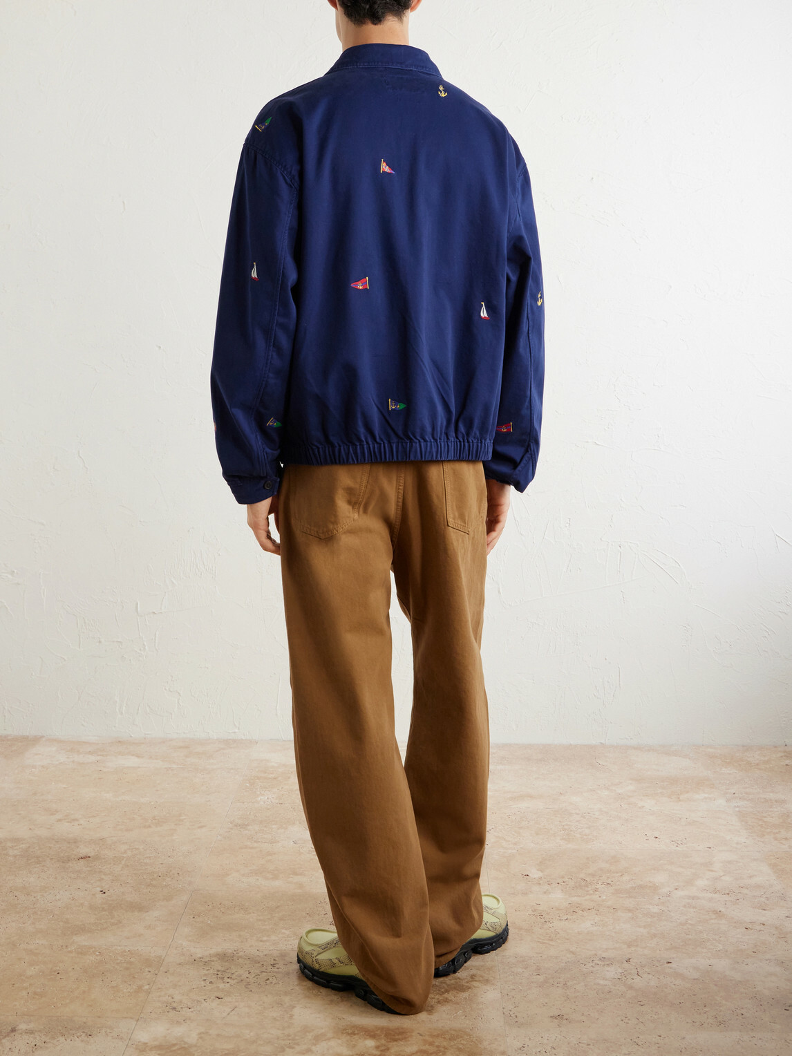 Polo Ralph Lauren - Logo-Embroidered Cotton-Twill Blouson Jacket - Blue