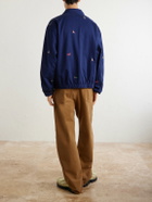 Polo Ralph Lauren - Logo-Embroidered Cotton-Twill Blouson Jacket - Blue