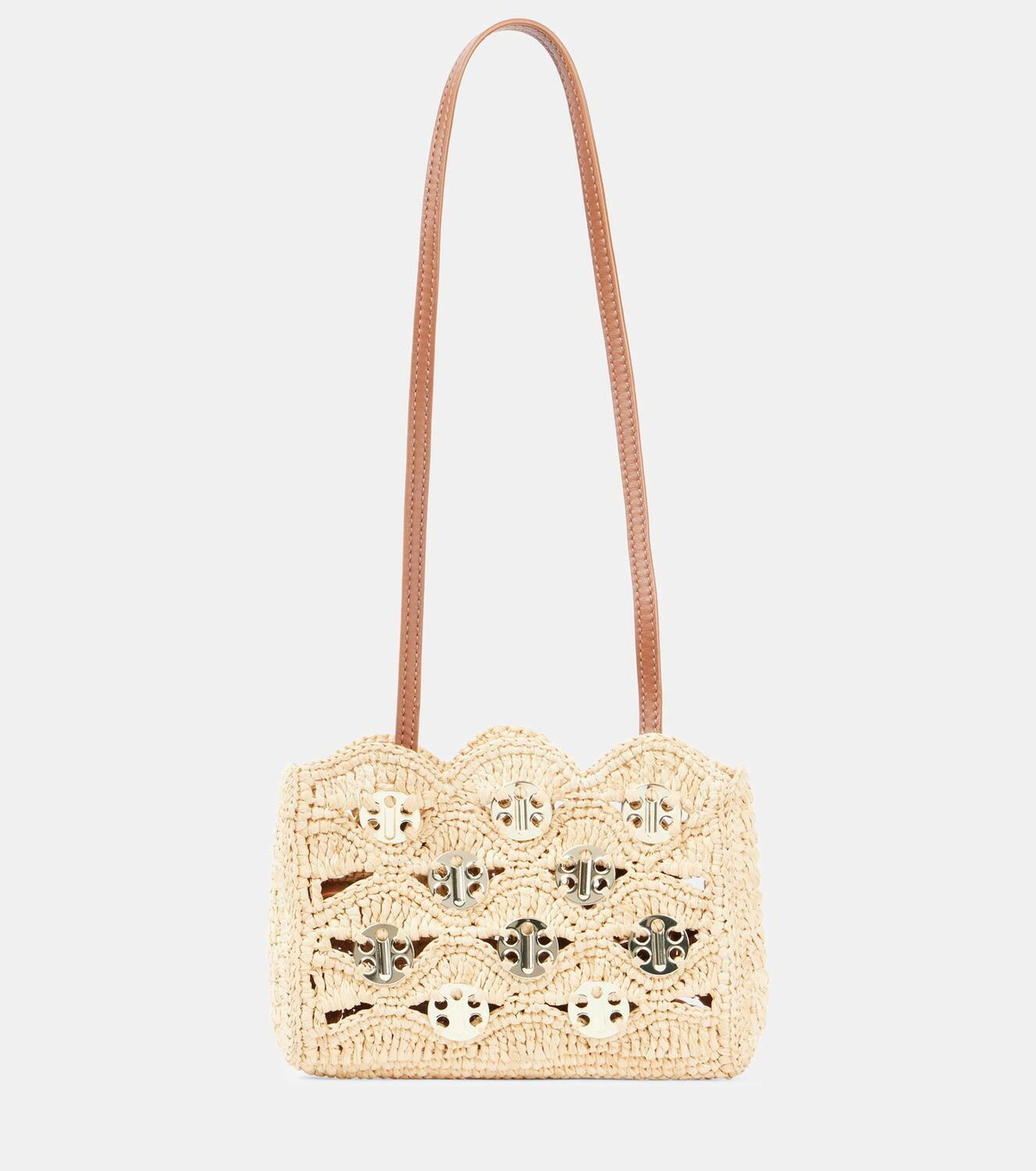 【Rabanne】 1969 Nano raffia shoulder bag Rabanne 1969 Nano raffia shoulder bag Paco Rabanne