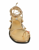 Nodaleto Womens Thong sandal in Gold