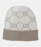 Gucci GG cashmere jacquard beanie