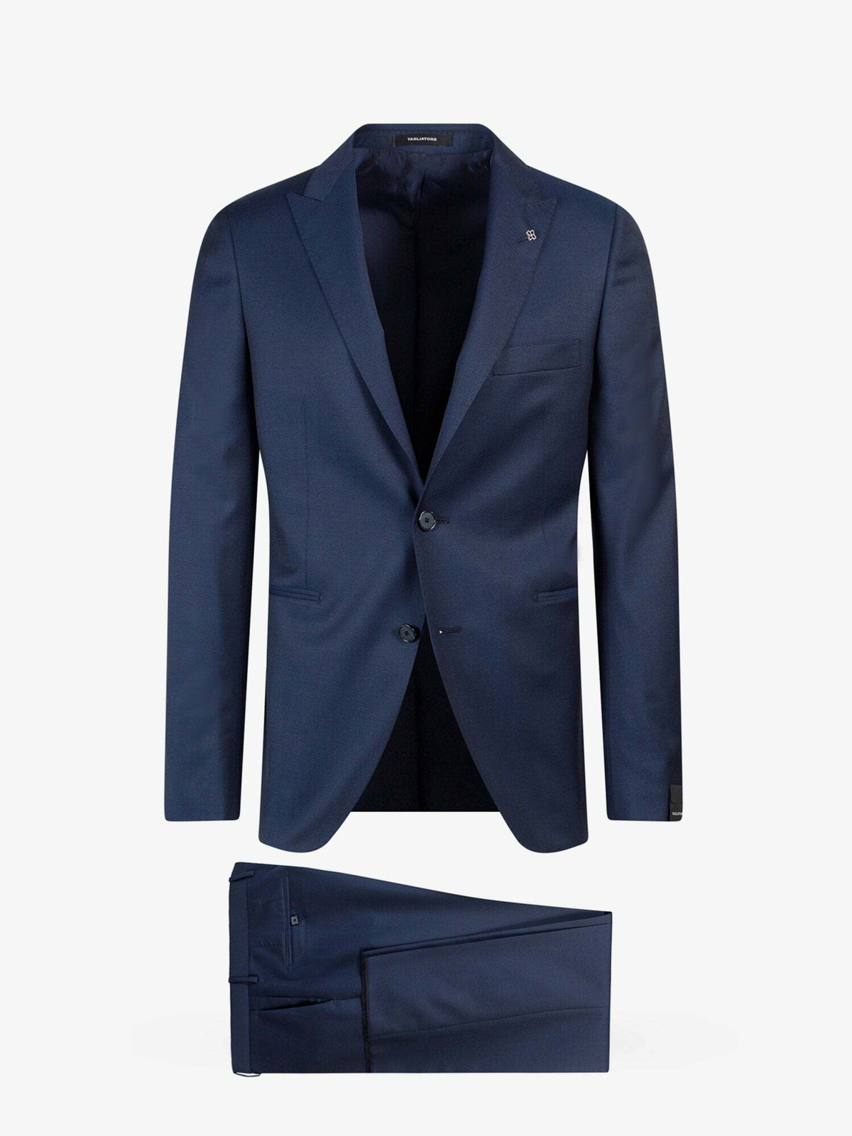 Tagliatore single-breasted virgin-wool suit - Blue