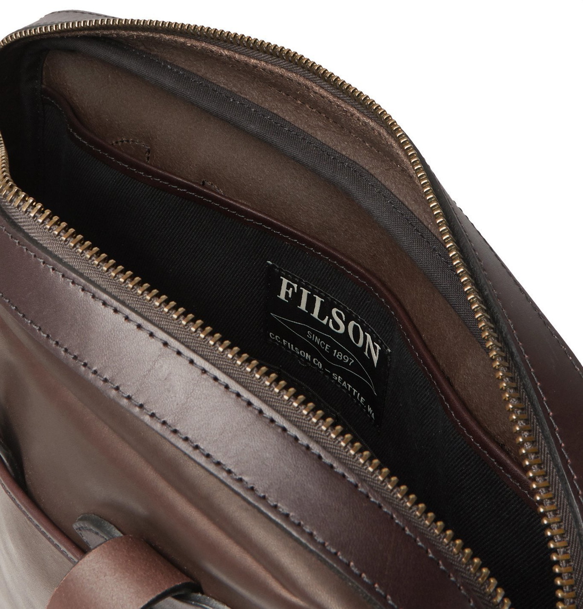 Filson shops weatherproof leather original briefcase