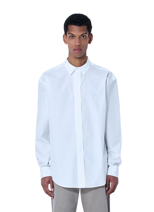 Photo: The Row Cotton Poplin Long-Sleeve Shirt