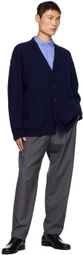 ATON Navy Oversized Cardigan