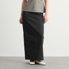 ST. Agni Women's Minimal Column Skirt in Black Olive