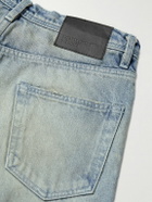 Enfants Riches Déprimés - Embellished Leather-Panelled Distressed Jeans - Black