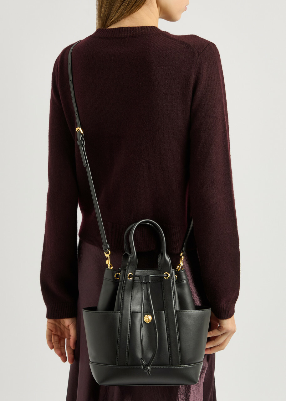 Veronica Beard Goody Leather Bucket bag - Black - One Size