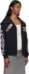 Ashley Williams Black Happy Manga Butterfly Hoodie