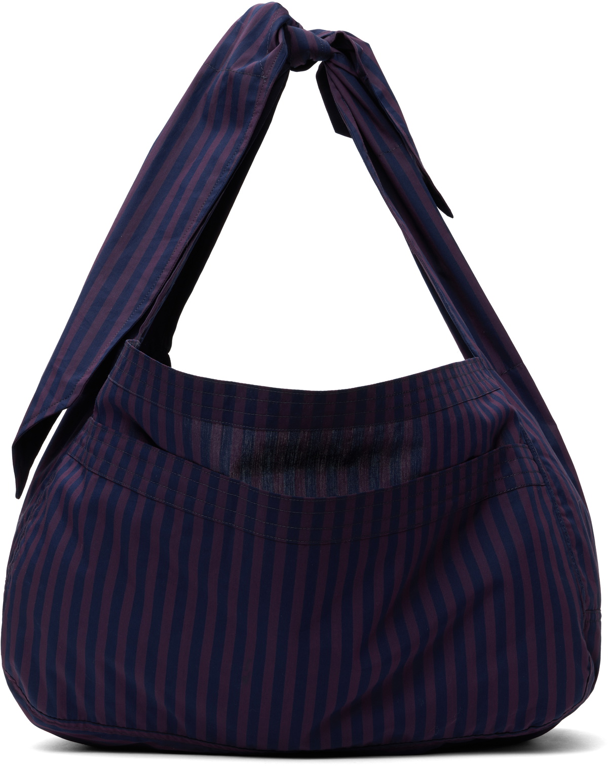 SC103 Purple & Navy Cocoon Sac Tote