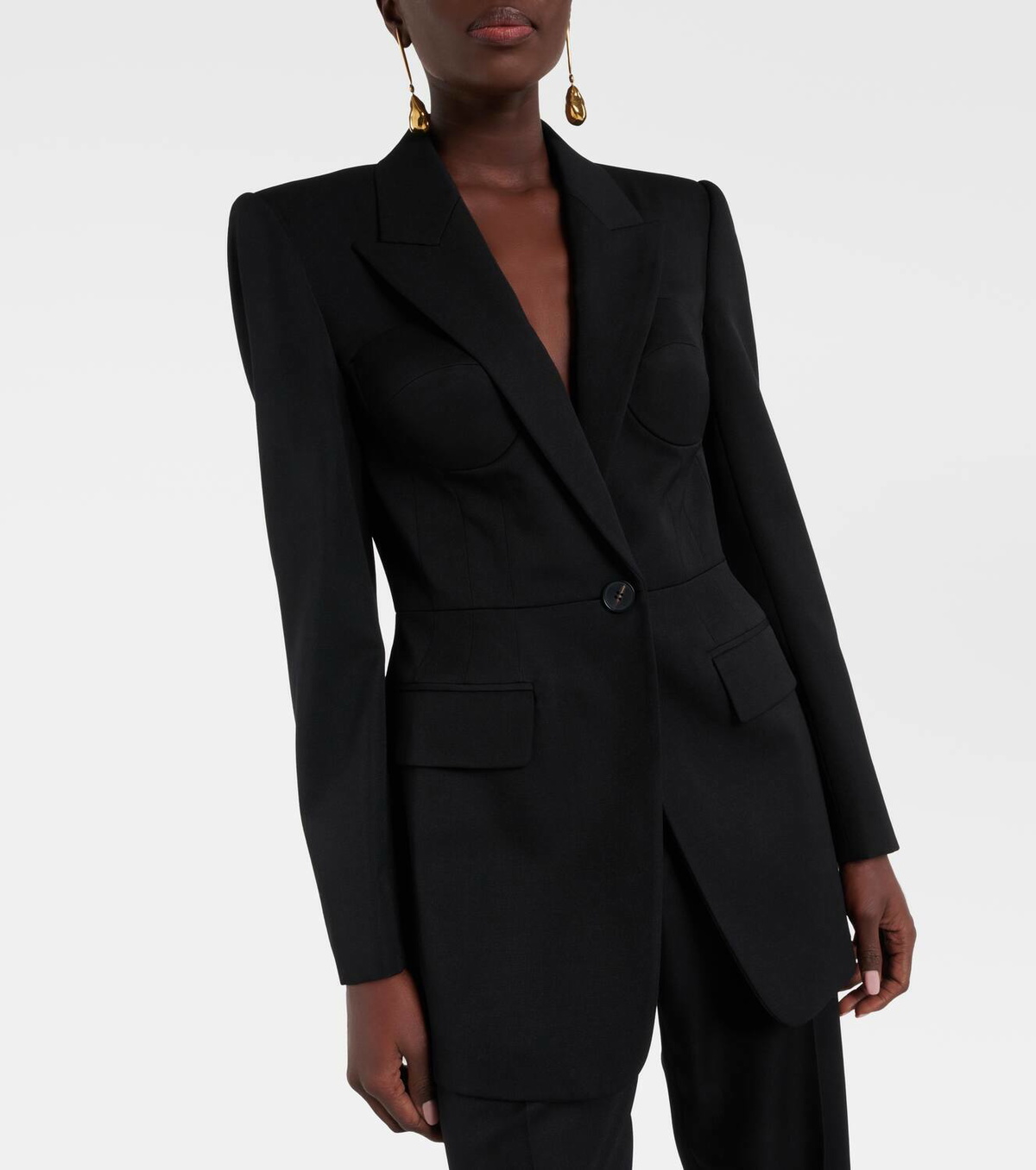 ALEXANDER MCQUEEN ブラック スーツセットアップ 44 ALEXANDER MCQUEEN