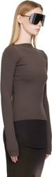 Rick Owens Gray Tower Tight LS T-shirt