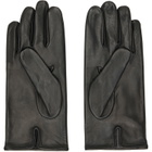 Dries Van Noten Black Leather Gloves