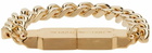 IN GOLD WE TRUST PARIS SSENSE Exclusive Gold USB Bracelet