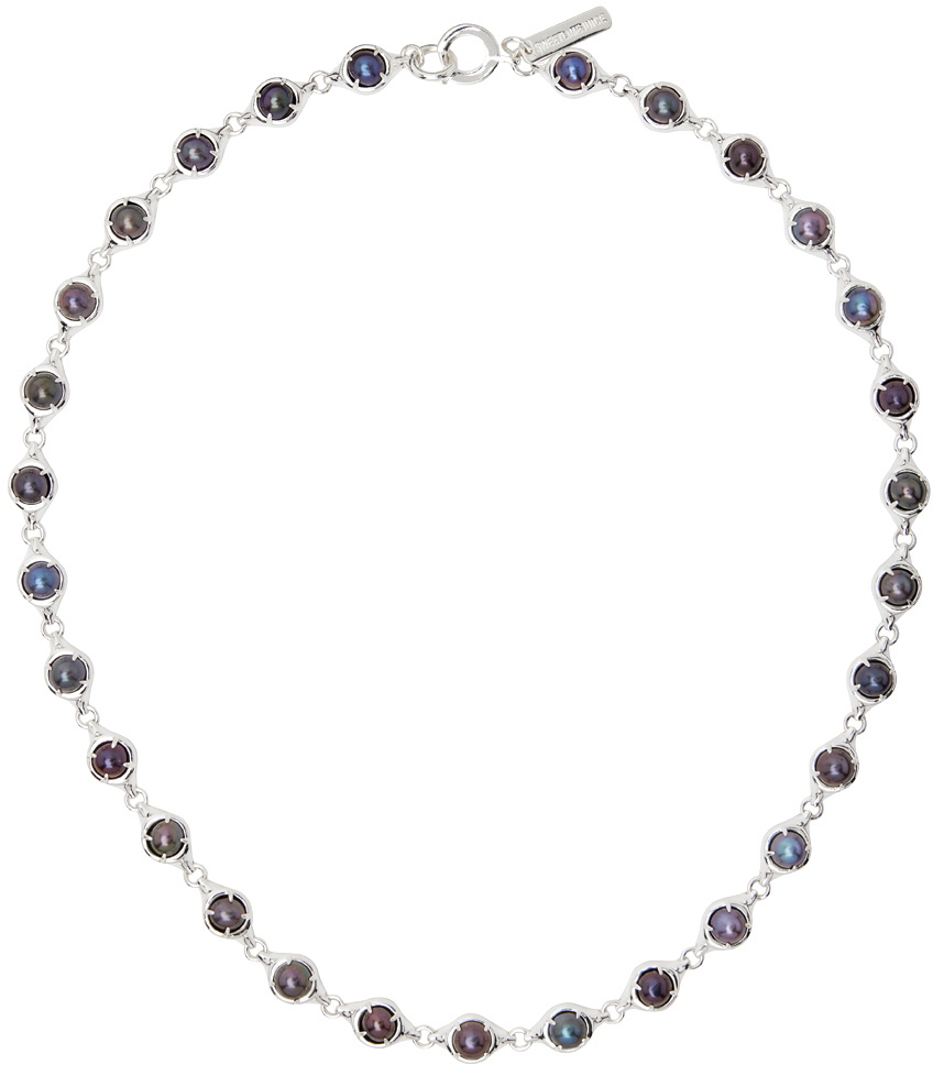 SWEETLIMEJUICE Silver Noca Chain Necklace