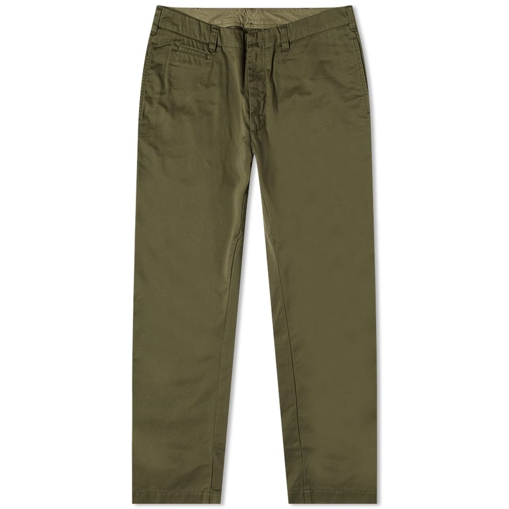 Nanamica Men's Straight Chino Pant in Moss Green Nanamica