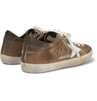 Golden Goose Deluxe Brand - Superstar Distressed Suede and Leather Sneakers - Men - Green