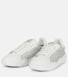 Alaïa Lazer-cut leather sneakers
