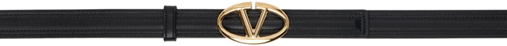 Photo: Valentino Garavani Black 'The Bold Edition' VLogo Belt