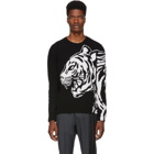 Valentino Black and White Tiger Sweater