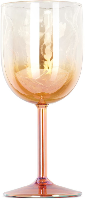 Photo: Seletti Orange Meteorite Wine Glass