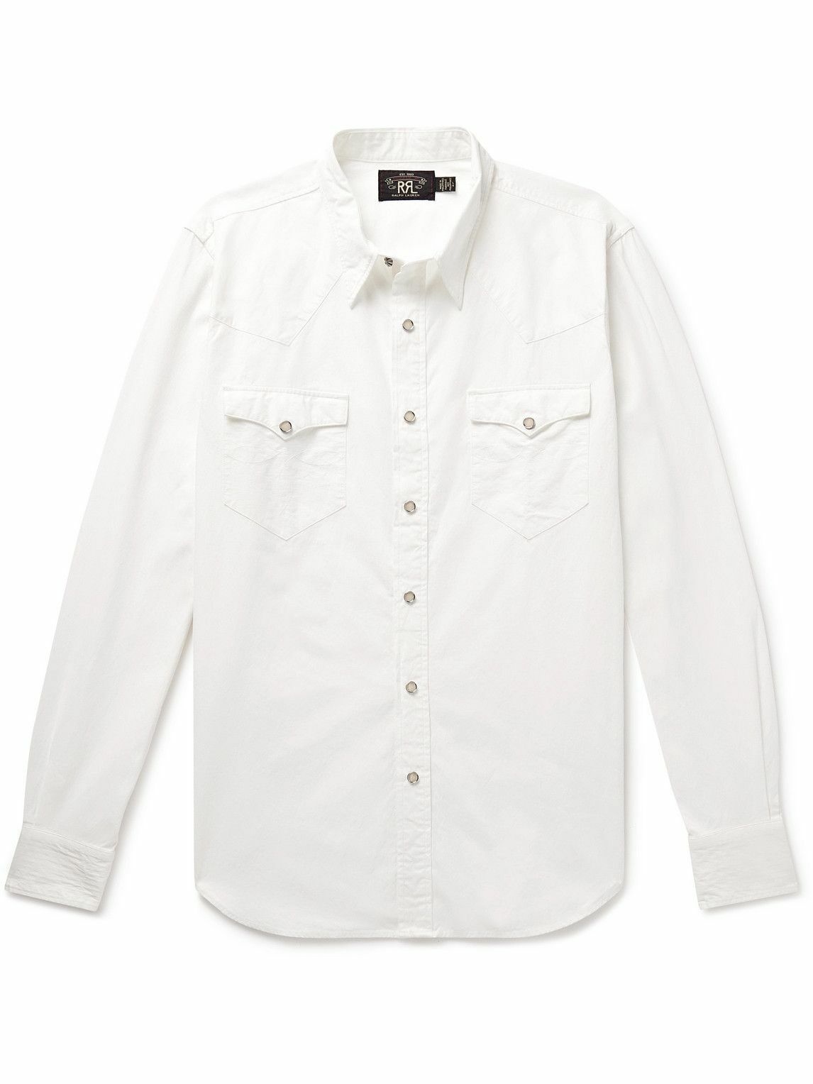 RRL - Cotton-Poplin Western Shirt - White RRL