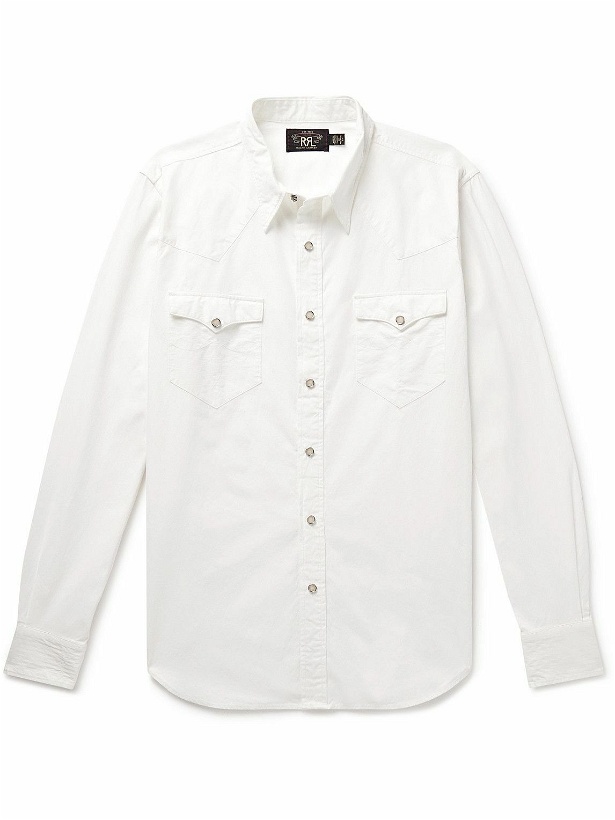 Photo: RRL - Cotton-Poplin Western Shirt - White