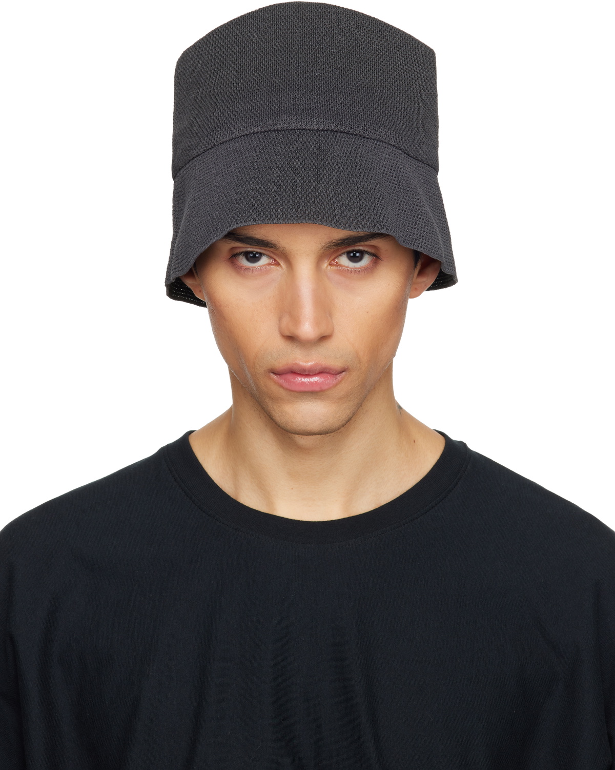 HOMME PLISSÉ ISSEY MIYAKE Black 'A Piece of Mobile' Hat Homme