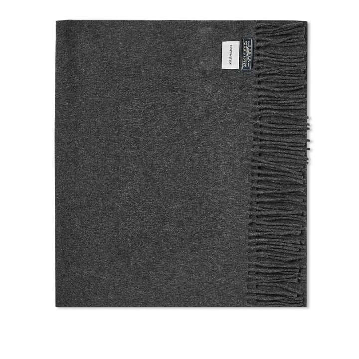 Photo: Norse Projects Silas Woven Scarf Charcoal Melange