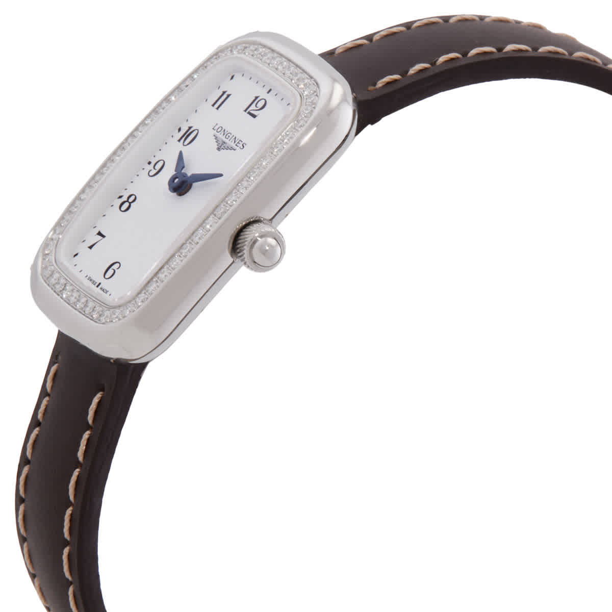 Longines Equestrian Quartz Diamond White Dial Ladies Watch L6.140.0.13.2