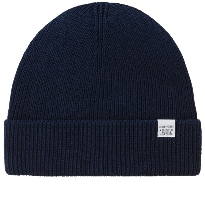 Photo: Norse Projects Cotton Watch Beanie Blue