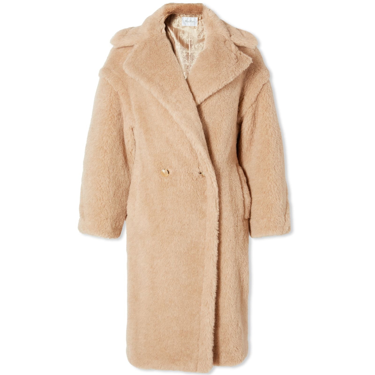 Max Mara Women's Nuevo Teddy Coat in Honey Max Mara