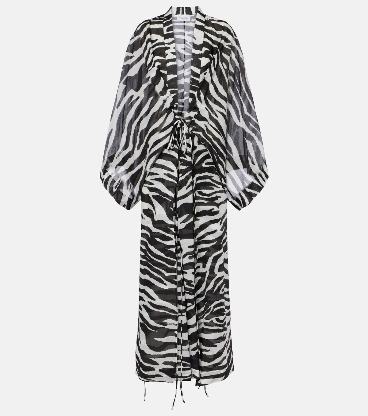 The Attico Zebra-print cotton muslin kaftan
