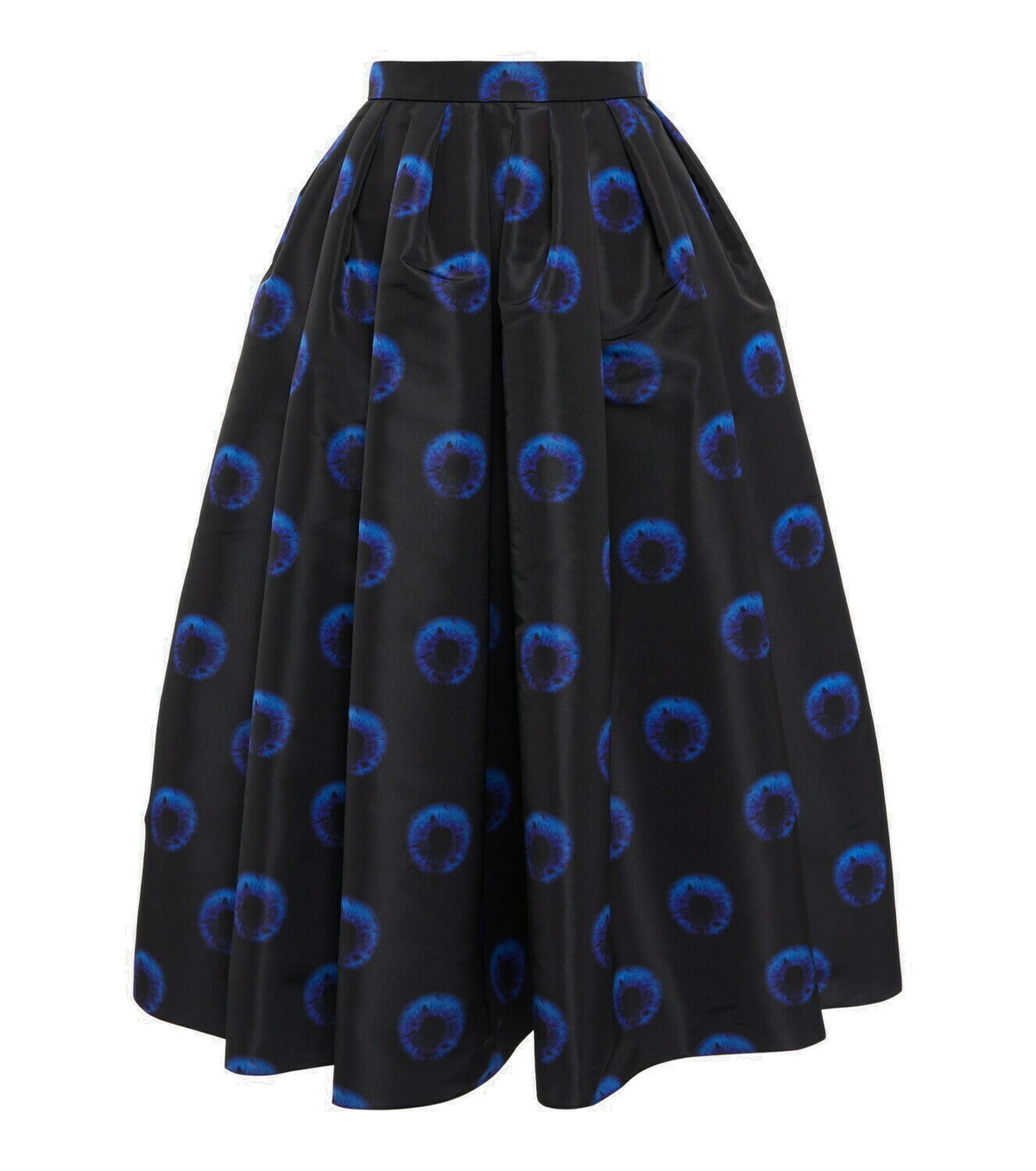 Alexander McQueen - Printed crêpe midi skirt Alexander McQueen