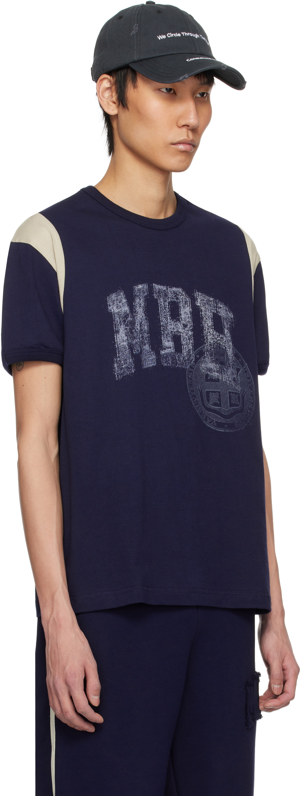 MISBHV Navy 'MBH' Teddy T-shirt