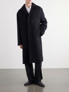 TOTEME - Brushed Wool-Blend Coat - Black
