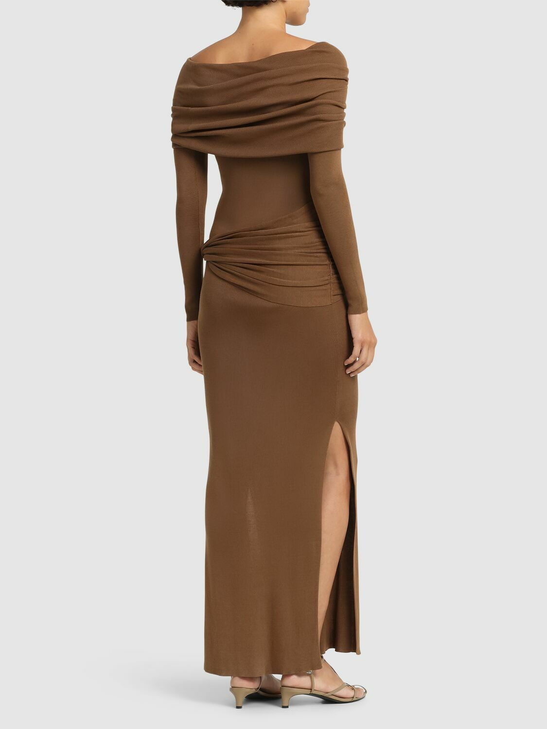 AYA MUSE Lvr Exclusive Silk Viscose Long Dress Aya Muse AYA MUSE Lvr Exclusive Silk Viscose Long Dress Aya Muse