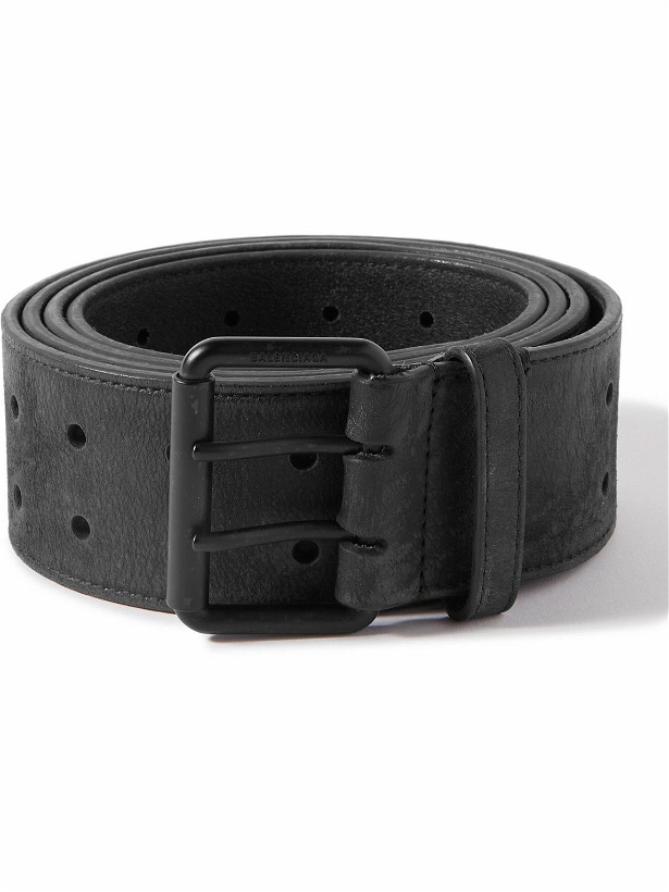Photo: Balenciaga - 5cm Leather Belt - Black