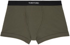 TOM FORD Khaki Jacquard Boxers