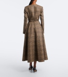 Emilia Wickstead Gilliane houndstooth wool-blend blazer dress