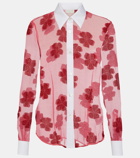 Dries Van Noten Floral cotton jacquard shirt