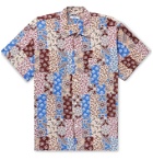 BODE - Eastern Paisley Camp-Collar Printed Woven Shirt - Burgundy