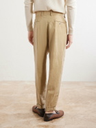 Dolce&Gabbana - Tapered Linen Trousers - Neutrals