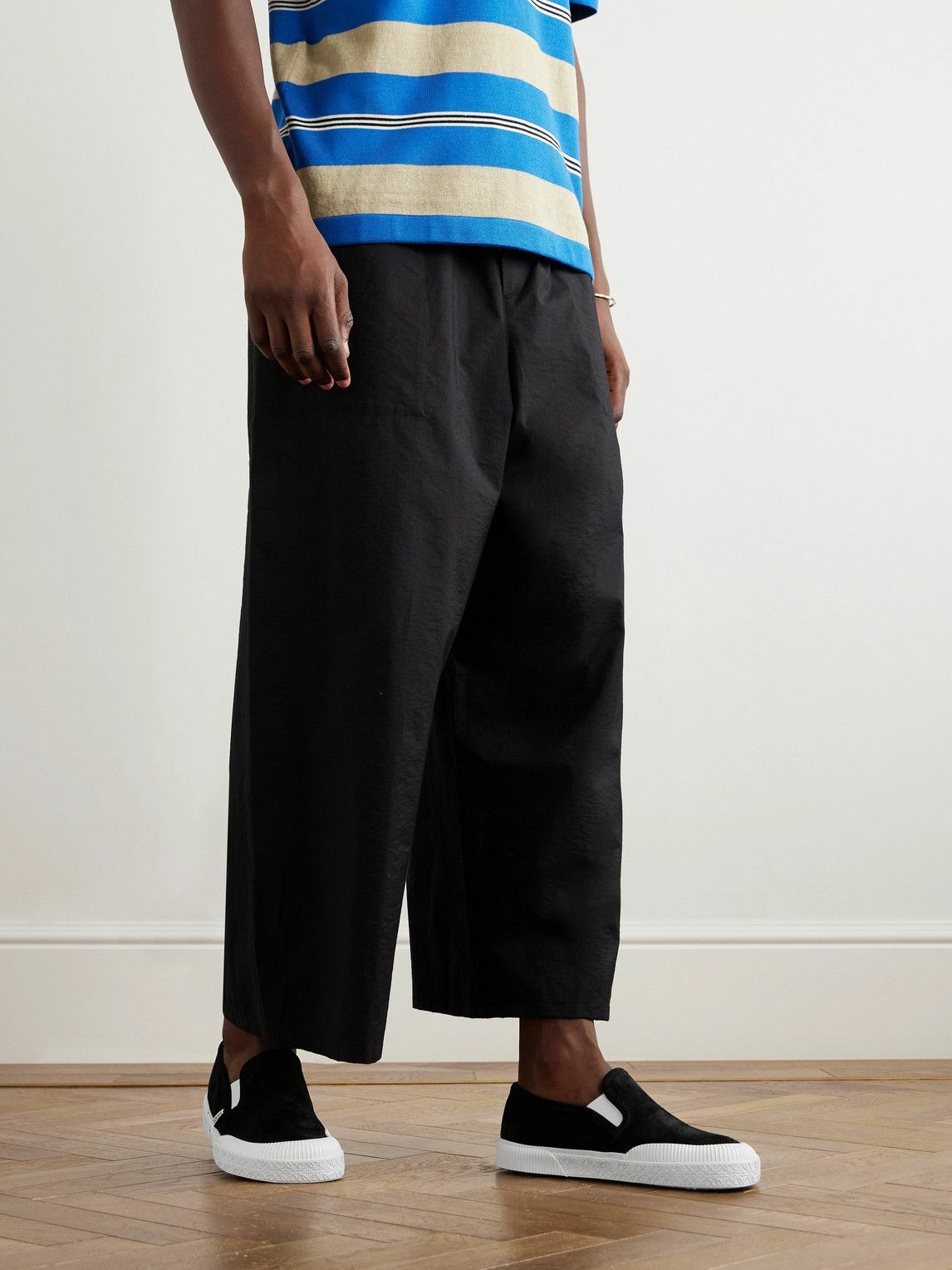 LOEWE - Paula's Ibiza Terra Vulca Suede Slip-On Sneakers - Black