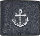 Thom Browne Navy Anchor Wallet